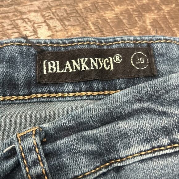 Blank NYC Stretch Demin Fringe Skinny Jeans Size 10/30 - Picture 8 of 9